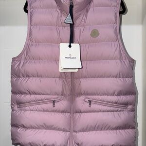 Moncler Mauve Puffer Gilet